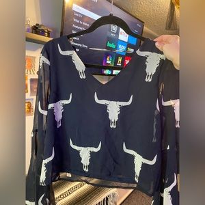 Long sleeve blouse